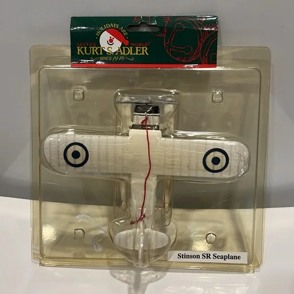 Kurt S. Adler Ornament - Stinson SR Seaplane NWT - Picture 2 of 5